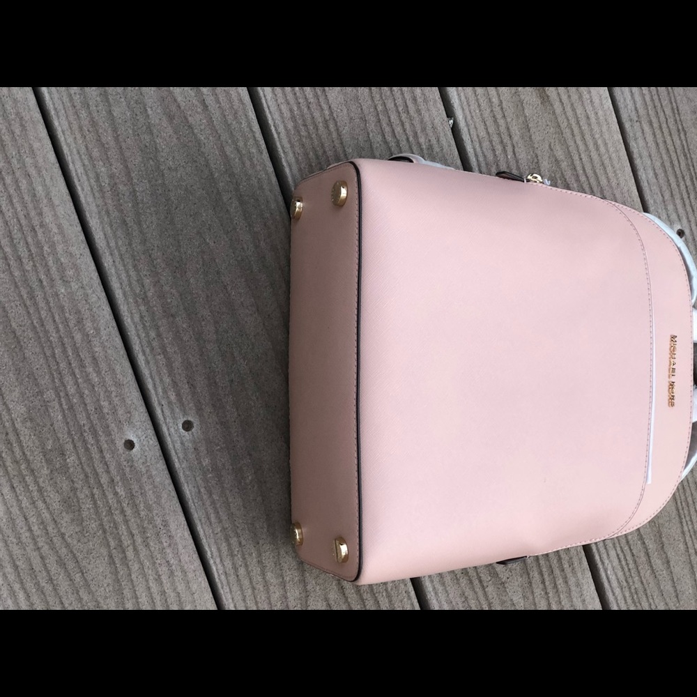 NWT Michael Kors large Emmy leather backpack pink - Picture 4 of 7